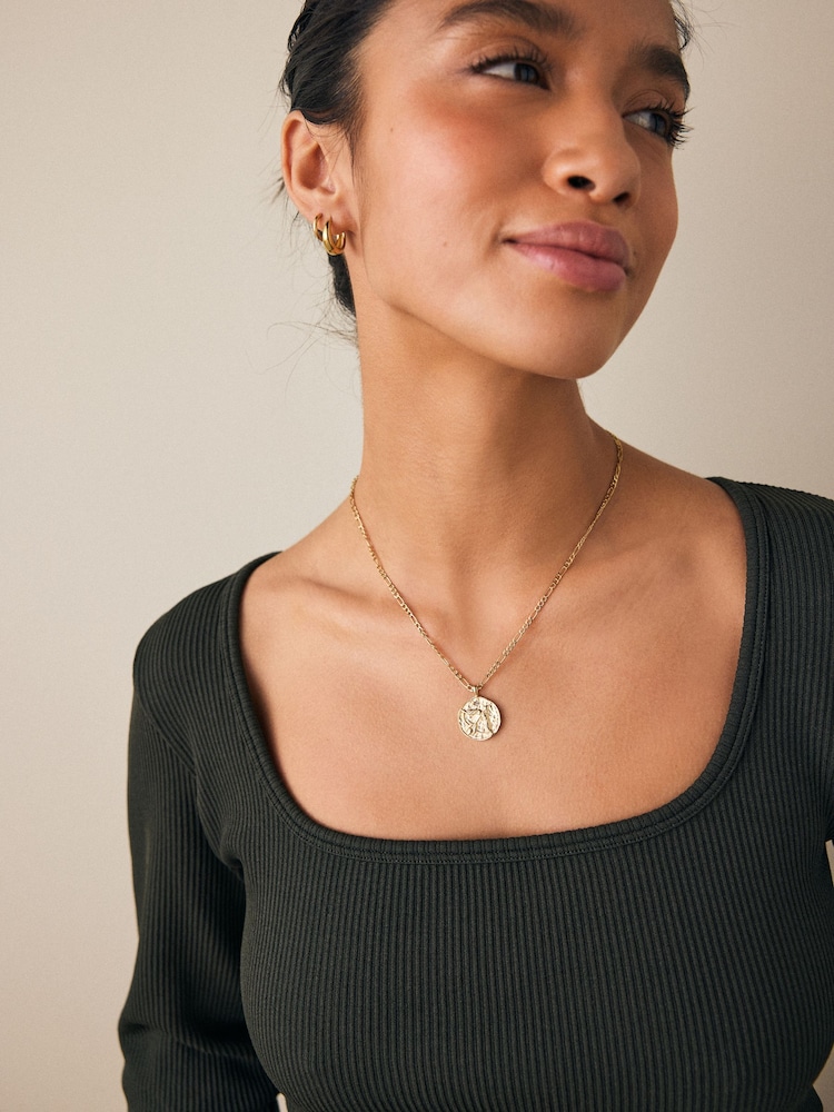 Gold Tone Stainless Steel Zodiac Necklace - Image 2 of 14