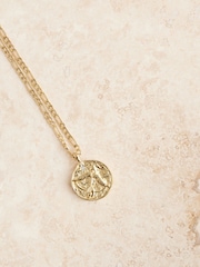 Gold Tone Stainless Steel Zodiac Necklace - Image 7 of 14