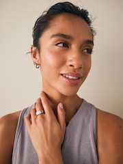 Silver Tone Stainless Steel Rectangular Signet Ring - Image 5 of 9