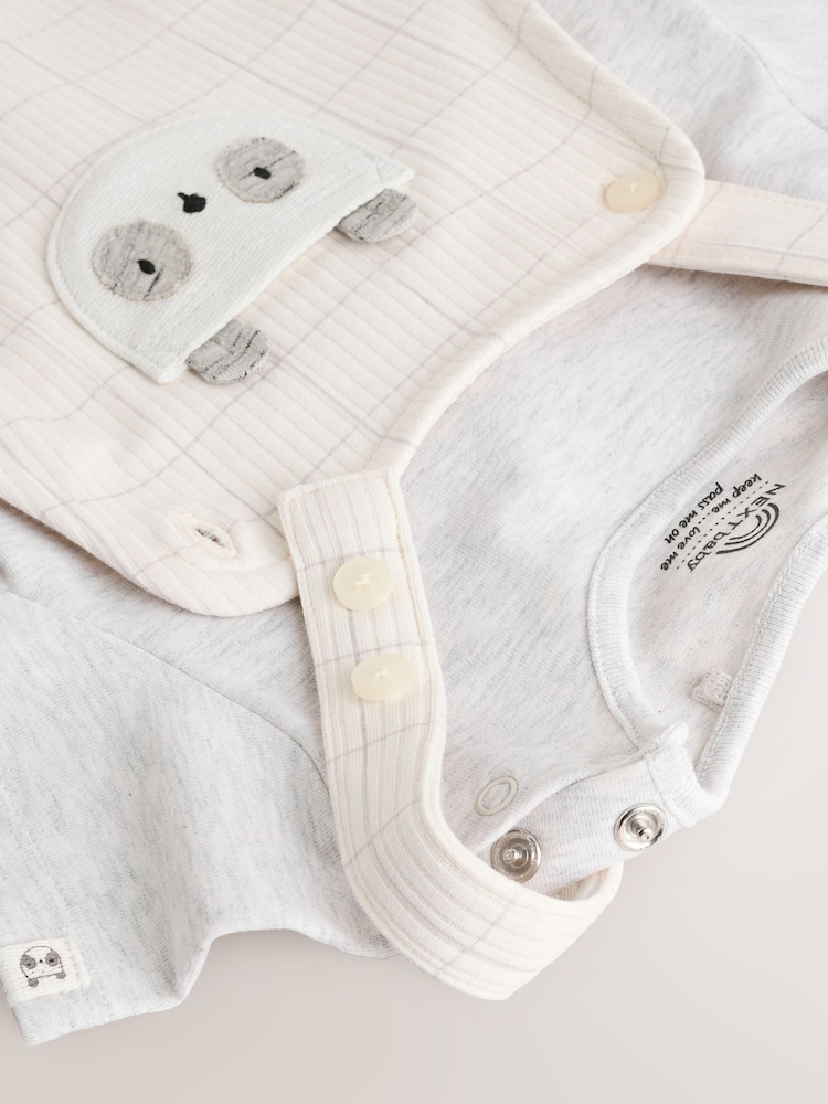 Сіра панда - Baby Jersey Dungaree and Bodysuit Set (0mths-2yrs) - Image 10 of 14