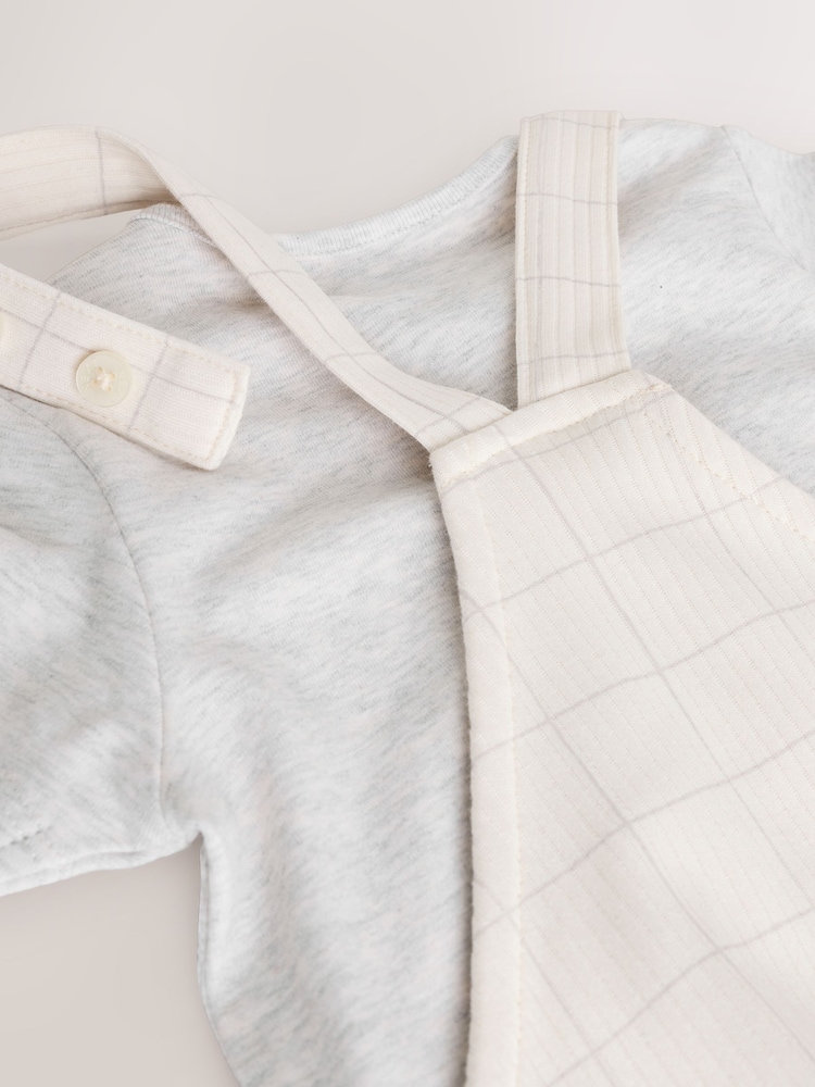 Сіра панда - Baby Jersey Dungaree and Bodysuit Set (0mths-2yrs) - Image 11 of 14