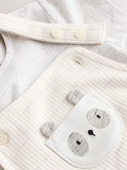 Panda gris - Baby Jersey Dungaree and Bodysuit Set (0mths-2yrs) - Imagen 14 de 14
