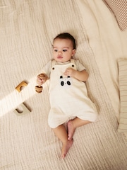 Panda gris - Baby Jersey Dungaree and Bodysuit Set (0mths-2yrs) - Imagen 2 de 14