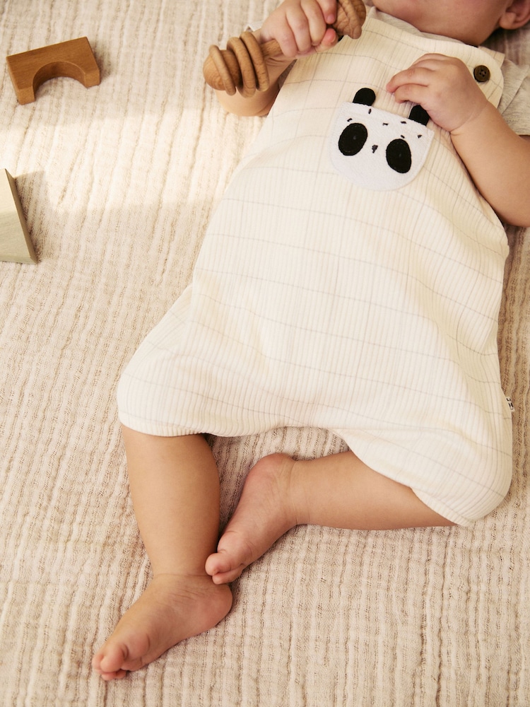 Сіра панда - Baby Jersey Dungaree and Bodysuit Set (0mths-2yrs) - Image 6 of 14