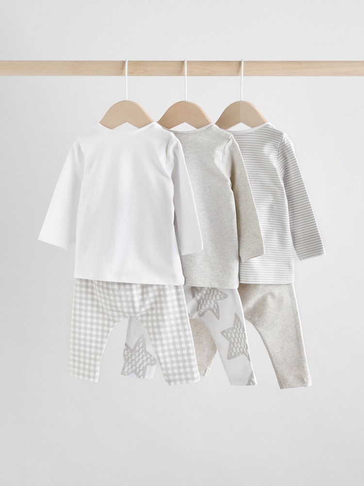 Grau/Sternmotiv - Tops and Leggings Baby Set 6 Pack (0mths-2yrs) - Bild 2 von 15 Grau/Sternmotiv - Tops and Leggings Baby Set 6 Pack (0mths-2yrs) - Bild 2 von 15