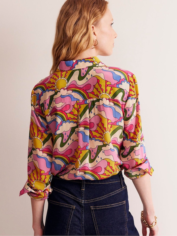 Boden Yellow Sienna Silk Shirt - Image 2 of 5