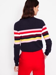 Boden Blue Eva Cashmere Crew Neck Jumper - Image 3 of 6