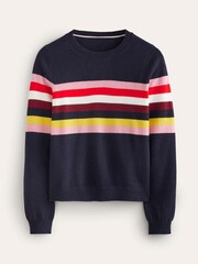 Boden Blue Eva Cashmere Crew Neck Jumper - Image 5 of 6