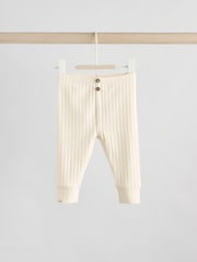 Cream/Grey Slogan Hello World - Baby Top and Leggings Set 2 Piece (0mths-2yrs) - Imagen 7 de 12