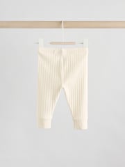 Cream/Grey Slogan Hello World - Baby Top and Leggings Set 2 Piece (0mths-2yrs) - Imagen 8 de 12