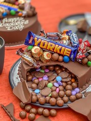 Personalised Fathers Day Smash Cake by Sweet Trees - Image 4 of 4
