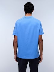 Napapijri Ambra blaues Kurzarm-T-Shirt aus 100 % Baumwolle - Bild 3 von 6