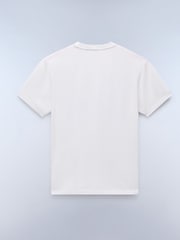 Napapijri Buti Short Sleeve 100% Cotton White T-Shirt - Image 5 of 6