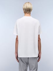 Camiseta blanca de algodón 100 % y manga corta Ambra de Napapijri - Imagen 3 de 7