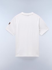 Camiseta blanca de algodón 100 % y manga corta Ambra de Napapijri - Imagen 6 de 7