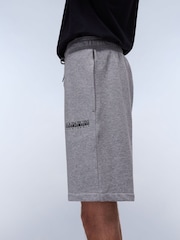 Napapijri Grey Gori 100% Cotton Sweat Shorts - Image 3 of 5