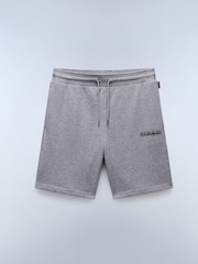 Napapijri Grey Gori 100% Cotton Sweat Shorts - Image 4 of 5
