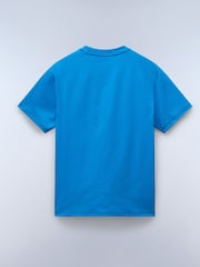 Napapijri Blue Valdor Short Sleeves 100% Cotton T-Shirt - Image 5 of 5