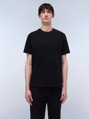 Napapijri Ambra Short Sleeve 100% Cotton Black T-Shirt - Image 1 of 7
