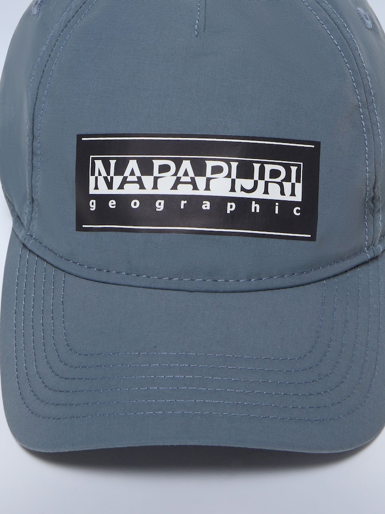 Napapijri Grey Box Logo Baseball Cap - Image 5 of 5