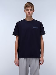 Napapijri Blue Vanni Short Sleeves 100% Cotton T-Shirt - Bild 1 von 6