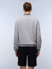 Napapijri Grey Box Logo Crew Neck Sweatshirt - Image 2 of 5