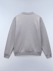 Napapijri Grey Box Logo Crew Neck Sweatshirt - Image 5 of 5