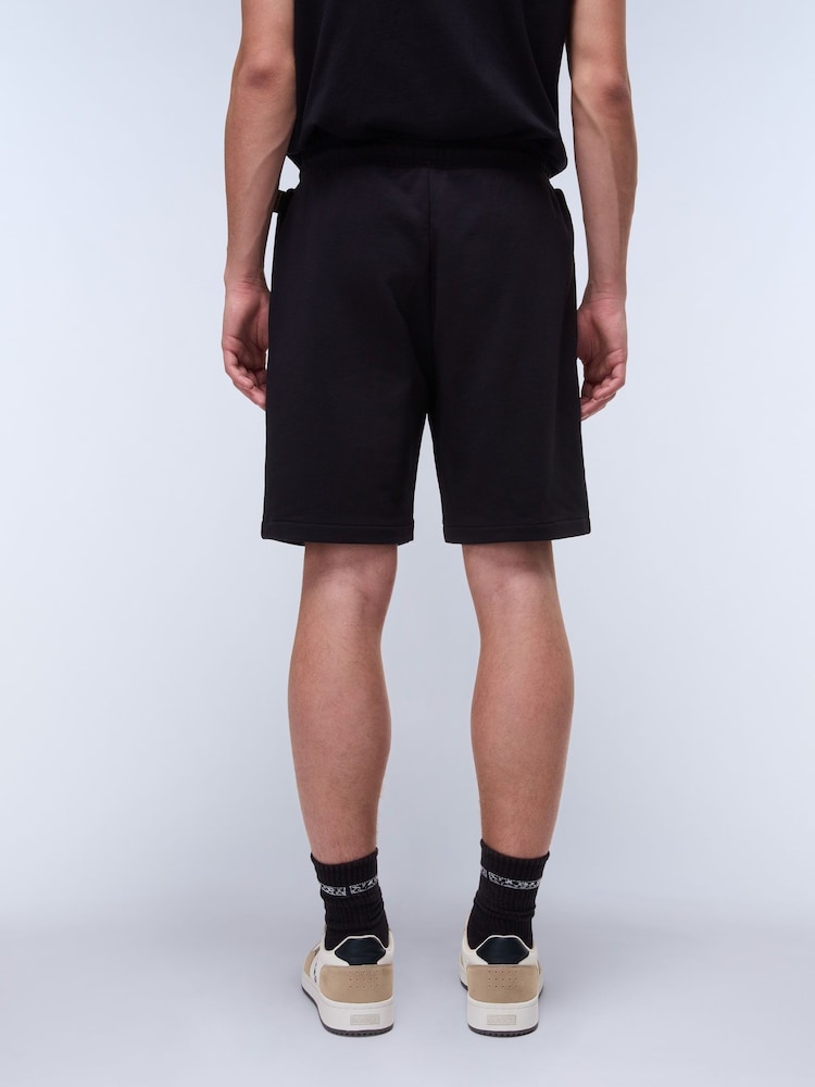 Napapijri Gori 100% Cotton Sweat Black Shorts - Imagen 2 de 5