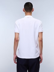 Polo blanco de algodón 100 y manga corta Elbas de Napapijri - Imagen 2 de 3