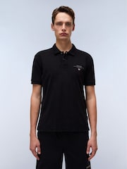 Napapijri Elbas Short Sleeve Black Polo Shirt - Image 1 of 6