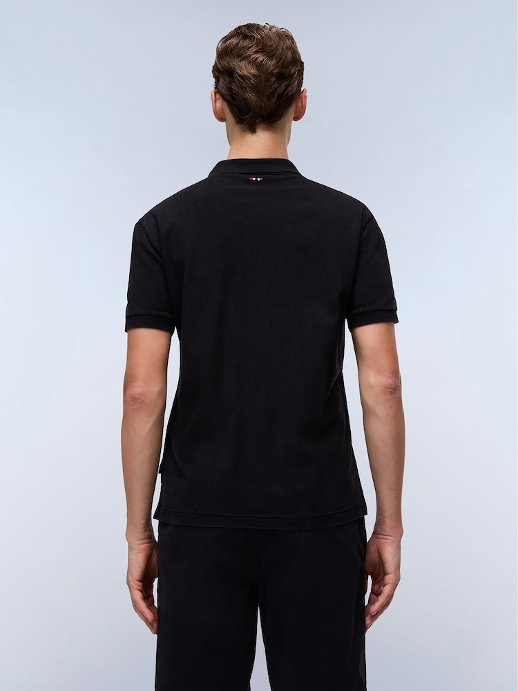 Napapijri Elbas Short Sleeve Black Polo Shirt - Image 2 of 6