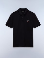 Napapijri Elbas Short Sleeve Black Polo Shirt - Image 4 of 6