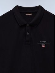 Napapijri Elbas Short Sleeve Black Polo Shirt - Image 6 of 6