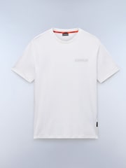 Napapijri Vanni Short Sleeves 100% Cotton White T-Shirt - Image 5 of 7