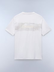 Napapijri Vanni Short Sleeves 100% Cotton White T-Shirt - Image 6 of 7