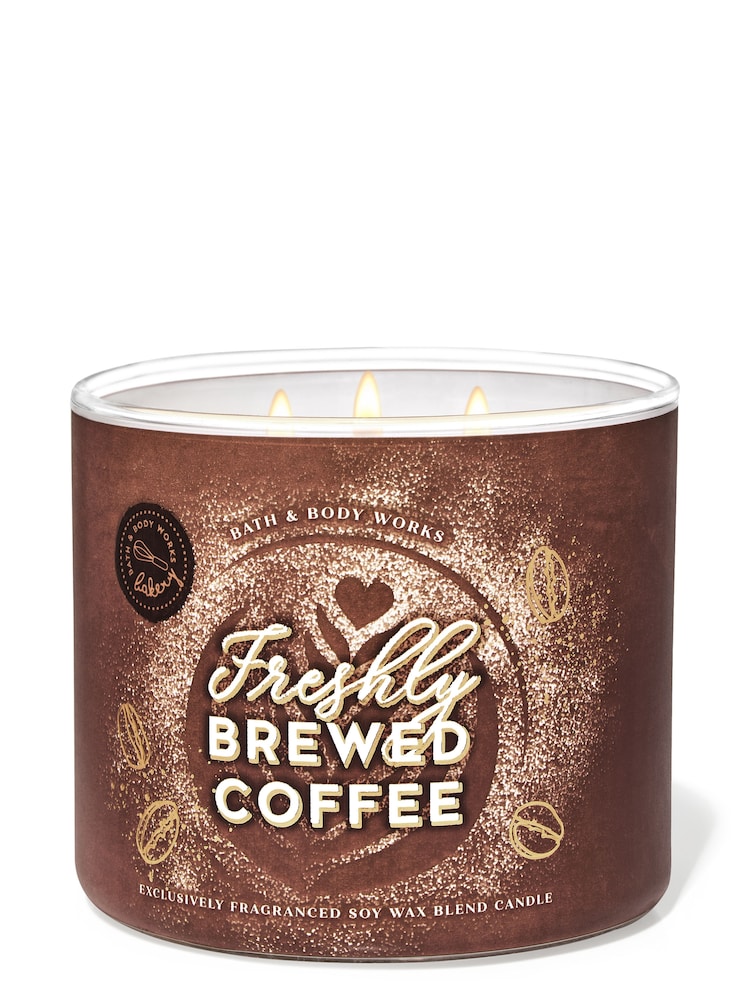 Bath & Body Works Freshly Brewed Coffee Pumpkin Pecan Waffles 3-Wick Candle 14.5 oz / 411 g - Image 1 of 1
