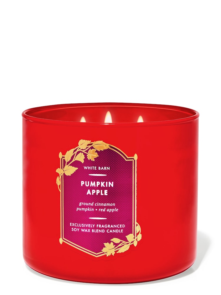 Bath & Body Works Pumpkin Apple 3-Wick Candle 14.5 oz / 411 g - Image 1 of 1