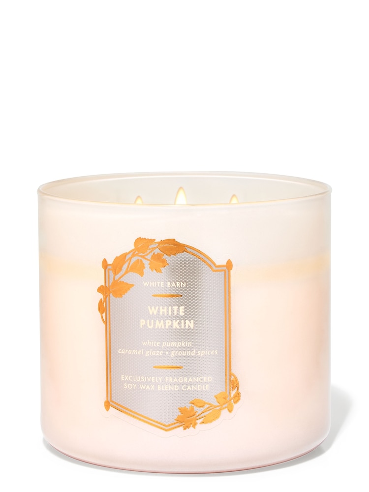 Bath & Body Works White Pumpkin 3-Wick Candle 14.5 oz / 411 g - Image 1 of 1