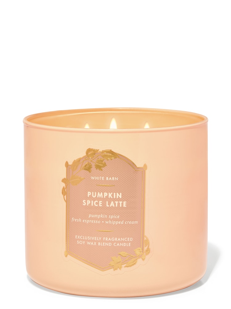 Bath & Body Works Pumpkin Spice Latte 3-Wick Candle 14.5 oz / 411 g - Image 1 of 1