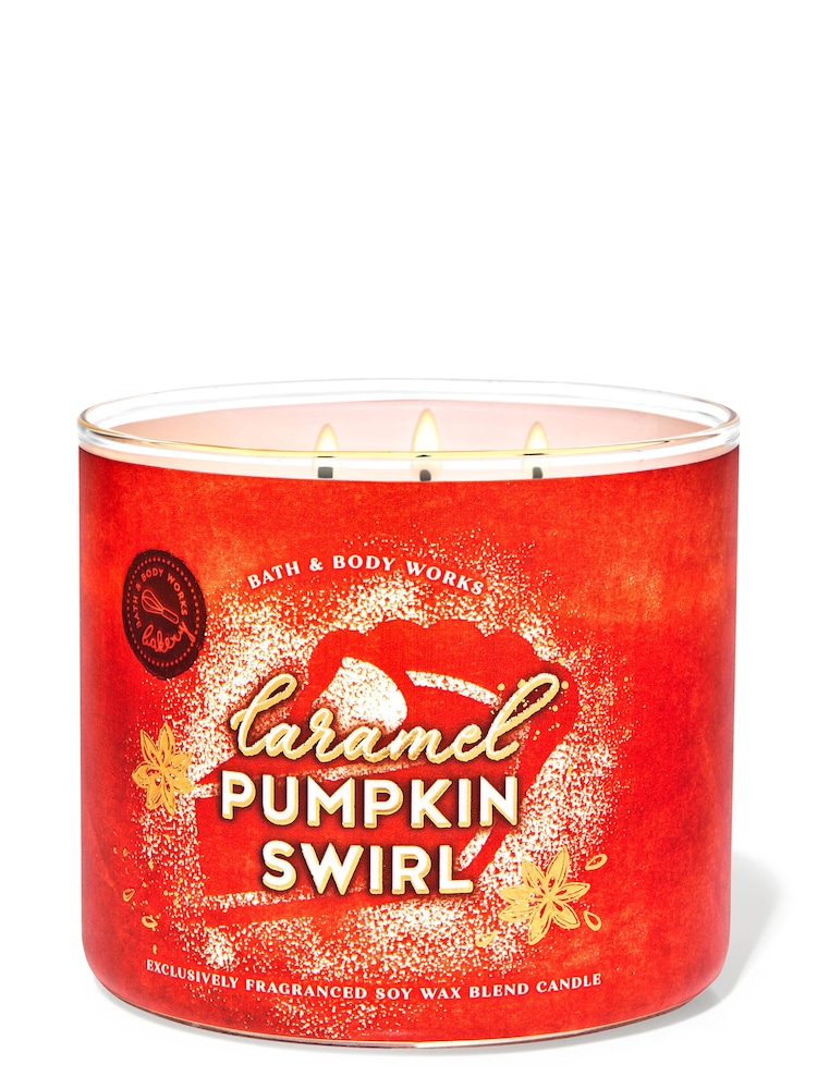 Bath & Body Works Caramel Pumpkin Swirl Pumpkin Pecan Waffles 3-Wick Candle 14.5 oz / 411 g - Image 1 of 1