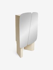 MADE.COM Natural Ecru and Mirror Mariella Highboard - Image 1 of 2
