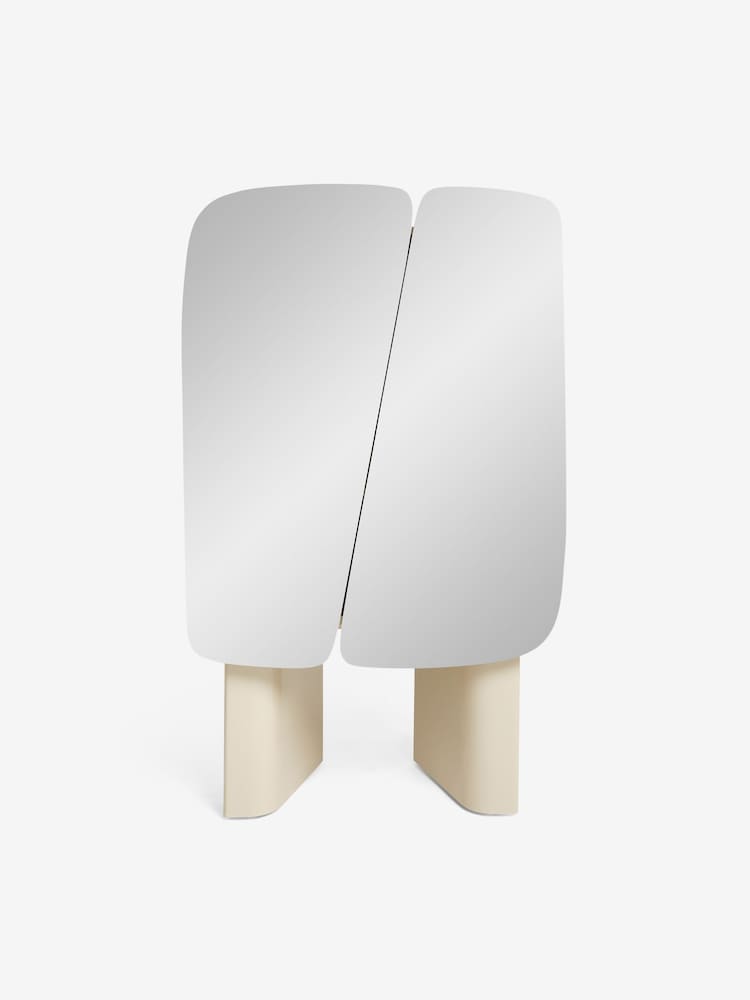 MADE.COM Natural Ecru and Mirror Mariella Highboard - Image 2 of 2