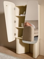 MADE.COM Natural Ecru and Mirror Mariella Highboard - Image 4 of 6