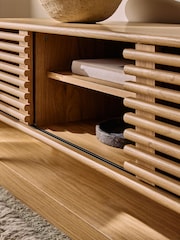 MADE.COM Oak Tulma Wide TV Unit - Image 5 of 7