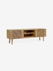 MADE.COM Oak Tulma Wide TV Unit - Image 6 of 7