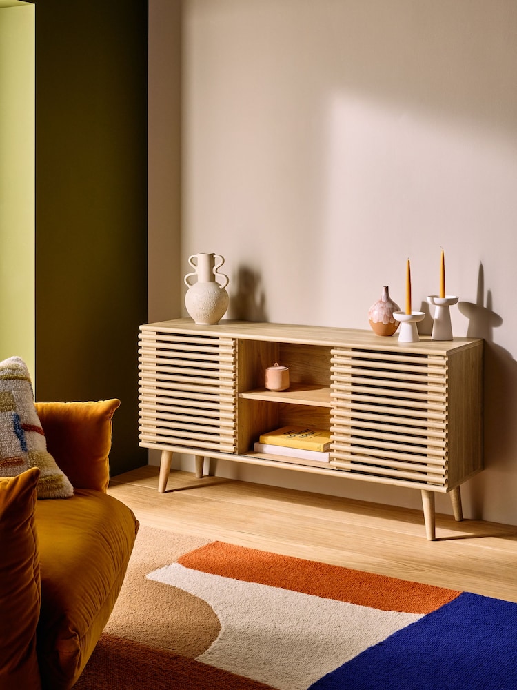 MADE.COM Oak Tulma Sideboard - Image 1 of 6