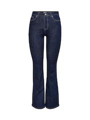 ONLY Blue Wauw High Waisted Comfort Stretch Flared Jeans - Image 7 of 7