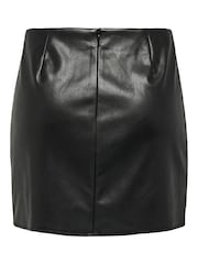 ONLY Black Faux Leather Mini Skirt - Image 5 of 5