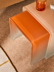 MADE.COM 2 Tone Orange Hesta Nest of 2 Side Table - Image 2 of 5