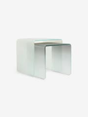 MADE.COM 2 Tone Blue Hesta Nest of 2 Side Table - Image 5 of 5